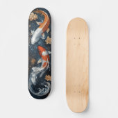 Serene Koi Vis met Lotus Bloemen Skateboard (Voorkant)