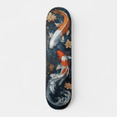 Serene Koi Vis met Lotus Bloemen Skateboard (Voorkant)
