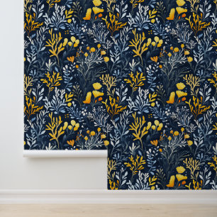 Serene koraalrif patroon muur decor behang