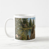 Serene Lakeside Botanical Nature Meditation Mug (Gauche)