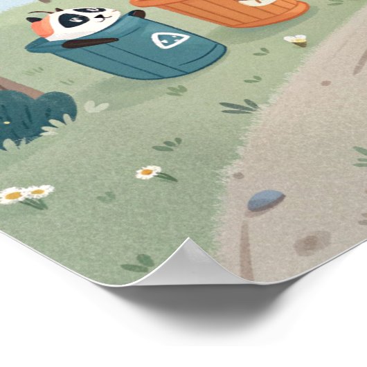 Serene Landscape with Humorous Twist Poster (Hoek)