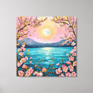 Serene landschap canvas afdruk