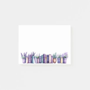 Serene Lavender Bibliotheek Aquarel Notities Post-it® Notes