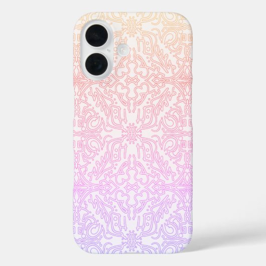 Serene Lavender & Mint Mandala Geometric Tile  Case-Mate iPhone Case (Achterkant)