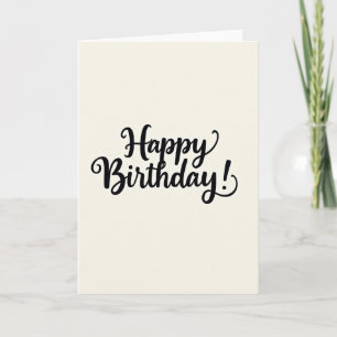 Serene Lettering Verjaardagskaart Kaart