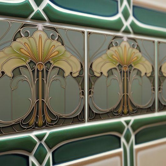 Serene Lily Harmony Keramische Tegel Tegeltje