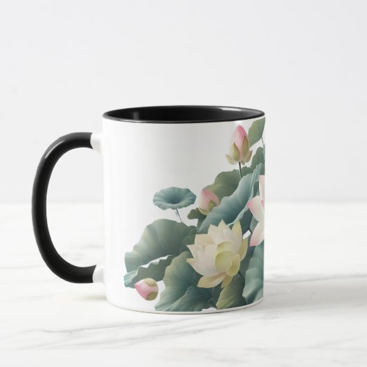 Serene Lotus Coffee Mug (Gauche)