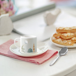 Serene Masjid An-Nabawi Espresso Mok   Islamitisch