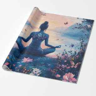 Serene meditatie bij zonsopgang (2) cadeaupapier
