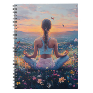 Serene meditatie bij zonsopgang (4) notitieboek