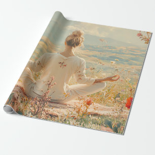 Serene meditatie bij zonsopgang (5) cadeaupapier