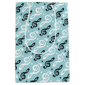 Serene Melodies Treble Clef Medium Cadeauzakje (Voorkant)