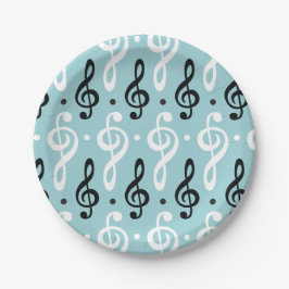 Serene Melodies Treble Clef Papieren Bordje