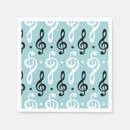 Serene Melodies Treble Clef Servet