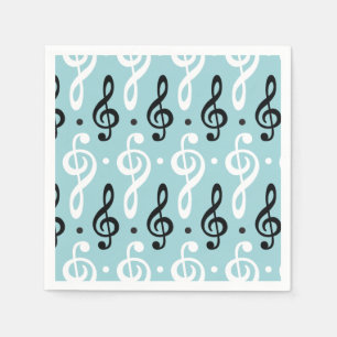 Serene Melodies Treble Clef Servet