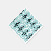 Serene Melodies Treble Clef Servet (Hoek)