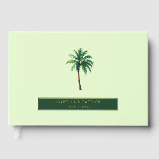 Serene Mint Tropical Palm Tree (Recto)