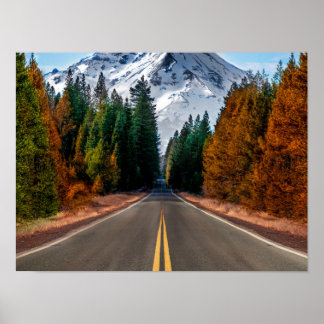 Serene Mountain Highway Poster - Schitterende Herf