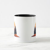 Serene Mountain Scene Combo Mug 11 oz (Centre)