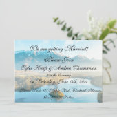 Serene Mountain Scene Faire-part de mariage (Debout devant)