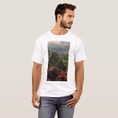 Serene Mountain Spring Nature Scène T-Shirt (Devant entier)