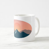 Serene Mountain Sunset Koffiemok (Voorkant rechts)