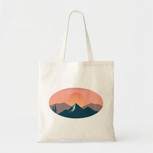 Serene Mountain Sunset Tote Bag (Voorkant)