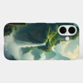 Serene Mountain Waterfall Scenery Case-Mate iPhone Case (Achterkant (horizontaal))