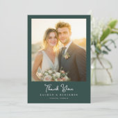 Serene Mountain Wedding Bedankkaart (Staand voorkant)