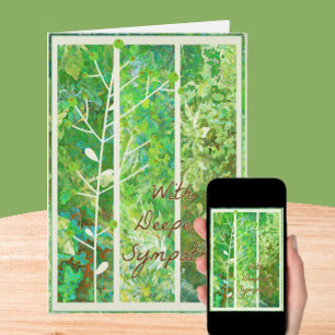 Serene Natuur Art Sympathcard Kaart