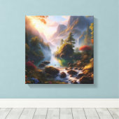 Serene natuur - canvas afdruk (Insitu (Houten vloer))