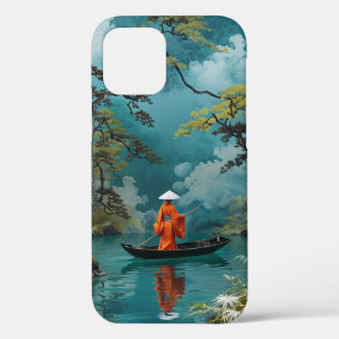Serene Natuur-geïnspireerde stoere telefoonhoes iPhone 12 Hoesje