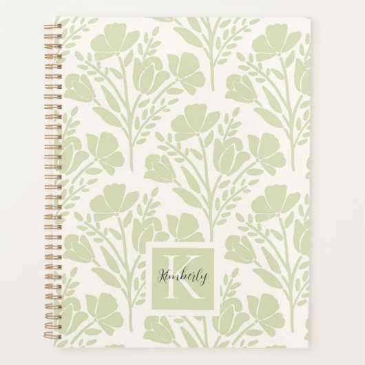 Serene Neutral Florals Monogramme (Devant)