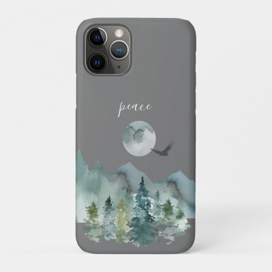 Serene Nighttime Mountain Landscape Peace Case-Mate iPhone Case (Achterkant)