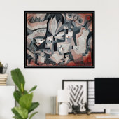 Serene Oasis: Dry Cooler Garden van Paul Klee Poster (Thuiskantoor)