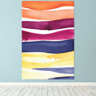Serene Ocean Symphony: Abstract geïnspireerd door  Canvas Afdruk