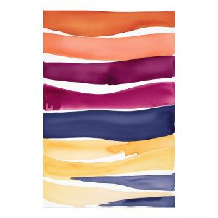 Serene Ocean Symphony: Abstract geïnspireerd door  Foto Afdruk