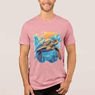 Serene Onderwater Schildpad Tri-Blend Shirt