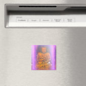 serene paarse aura buddha magnet magneet (Insitu (Vaatwasser))
