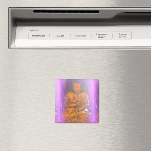 serene paarse aura buddha magnet magneet (Insitu (Vaatwasser))
