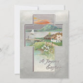  serene paaslandschap feestdagenkaart (Voorkant)
