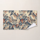 Serene pagodes in een bergachtig landschap bad handdoek (Handdoek)