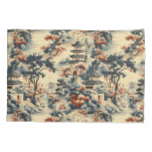 Serene pagodes in een bergachtig landschap kussensloop (Achterkant)