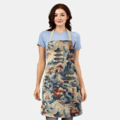 Serene pagodes in een bergachtig landschap schort (Gedragen)