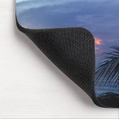 Serene Palm Tree Ocean Sunrise Just Breathe Muismat (Hoek)