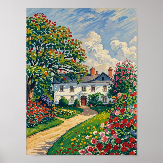 Serene Park Scene in het vroege voorjaar Poster (Voorkant)