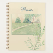 Serene Path Watercolor Dagelijkse Planner