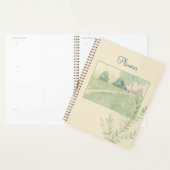 Serene Path Watercolor Daily Planner (Devant avec enveloppe)