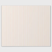 Serene Peach Minimalist Vertical Lines Cadeaupapier (Vlak)
