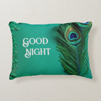 Serene Peacock Goede nacht Kussens